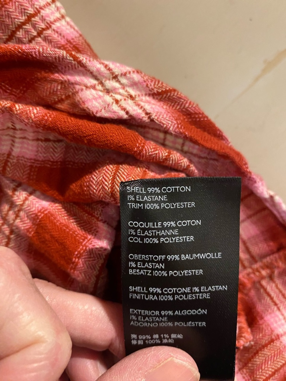 Free People Mixed-Pattern Red Plaid Button-Up Shirt - Picture 9 of 9
